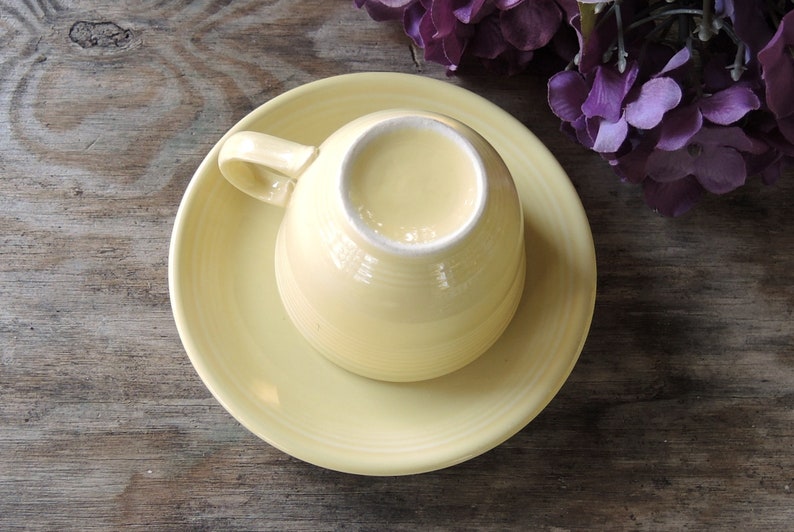 Fiesta Ware Tea Cup and Saucer - Thumbnail 2