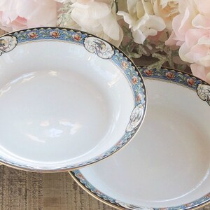 Vintage Fraureuth Germany Fine China Saxony Soup Bowls Set of 3 Bavarian China Wedding Gifts Replacement China