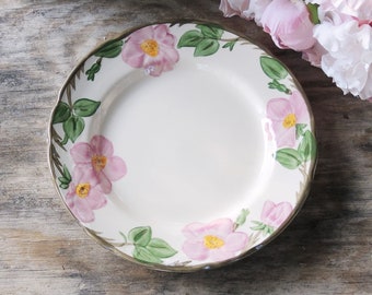 Franciscan Desert Rose Dinner Plate Made in England Ca.1980's Listing es para UN SOLO PLATE microondas lavavajillas seguro