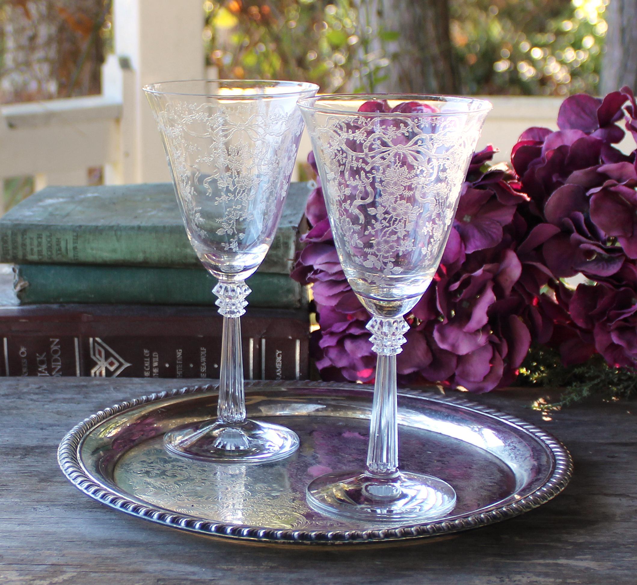 フォストリアロマンスヴィンテージ Fostoria Romance Crystal - Etsy