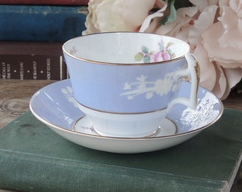 Copeland Spode Maritime Rose Teacup and Saucer Set