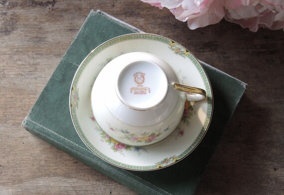 Cottage Style Fine China Hand Painted Tea Cup Saucer Bridesmaid Gifts Ca Noritake Floweree Tea Cup Set Elegant Tea Party 1912