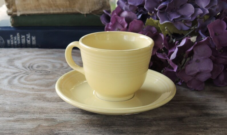 Fiesta Ware Tea Cup and Saucer