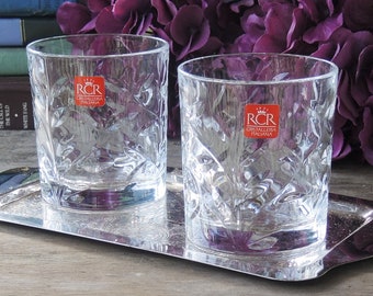 Boxed Set of 2 New Sempli CUPA-ROCKS Clear Whiskey Glasses That Are Lead  Free Crystal With a Unique Base to Hold 6 Cl. Bar 1313 - Etsy