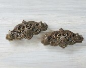 2 Salvaged Furniture Hardware Embellishment Industrial Chic French Farmhouse, Rustic Home Decor Wedding Supplies
