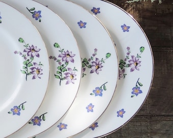 Royal Victoria Mismatched Violet Salad Plate Set of Made in