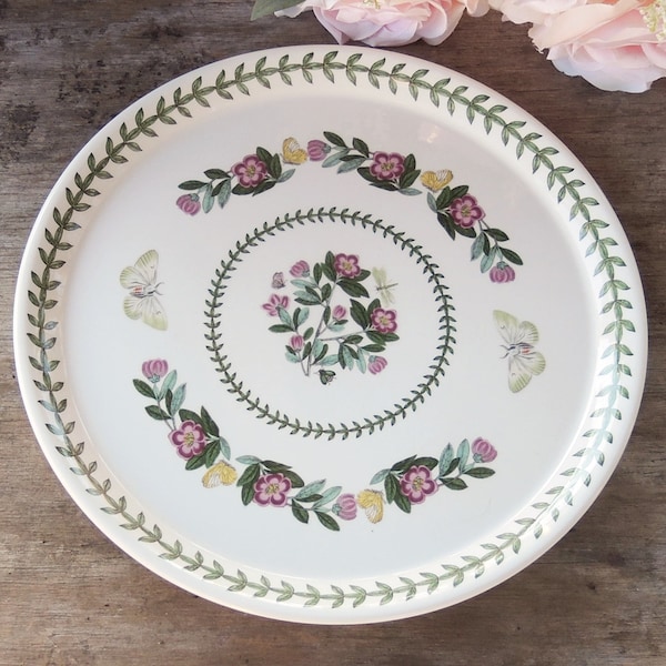 Portmeirion The Botanic Garden Round Buffet Plate Listing is for ONE Plate Only Dishwasher Safe, Microwave Safe Made in England