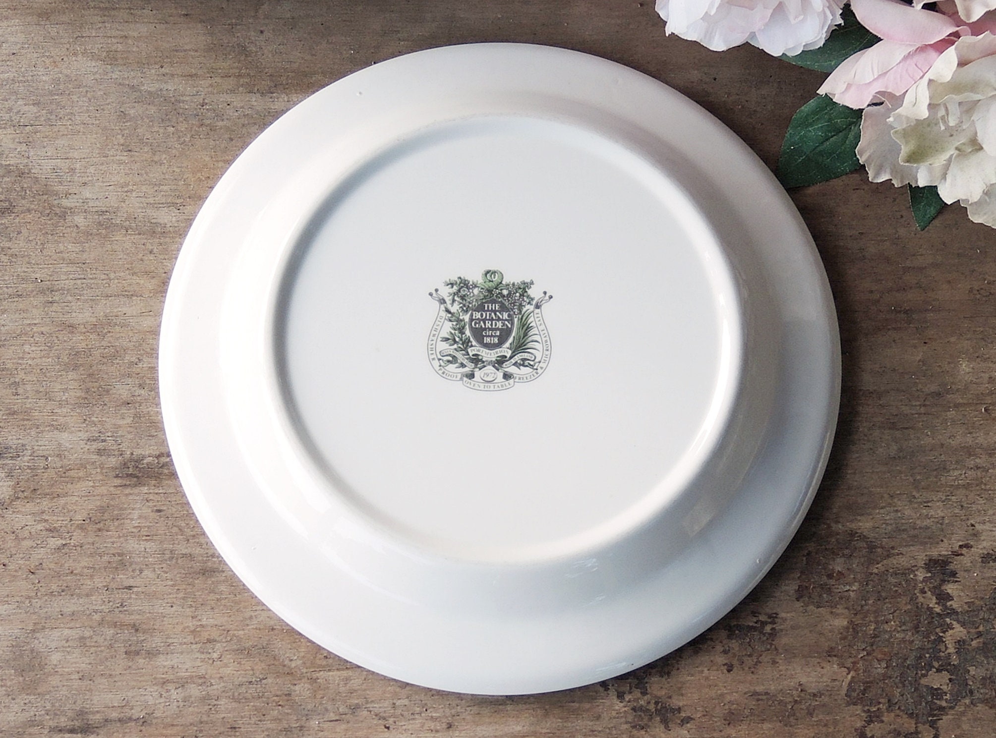 Portmeirion Botanic Garden Dinner Plate Blue Passionflower 