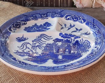 Ye Old Chinese Willow Blue and White China – Vintage