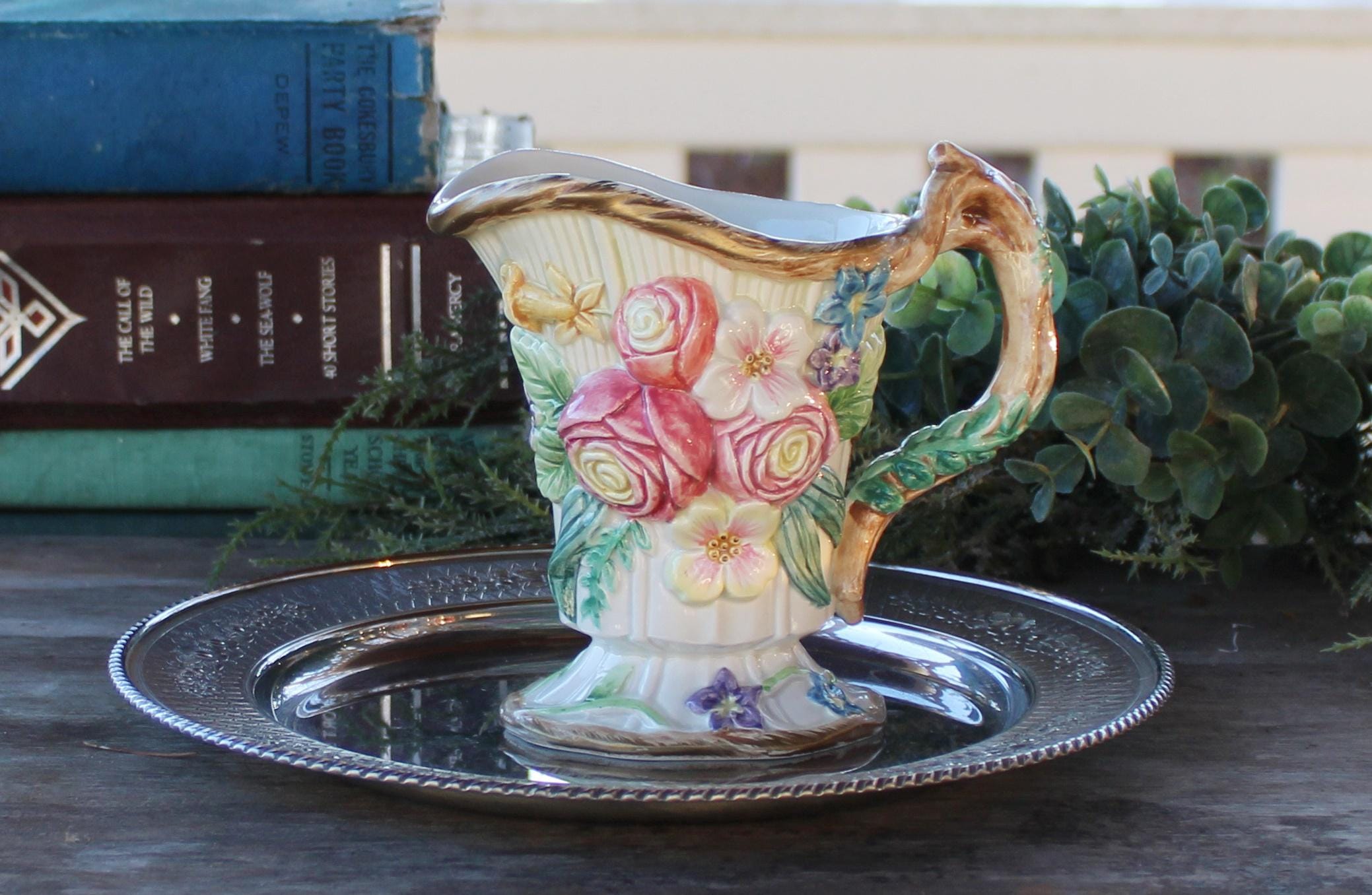 Fitz and Floyd フィッツとフロイド オウム ピッチャー 水差し Fitz Floyd Vase | eBay