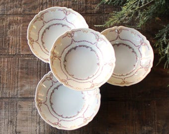 Haviland Limoges Savoie Dessert Bowls Set of 4 Romantic Tea Parties Haviland Ca. 1967