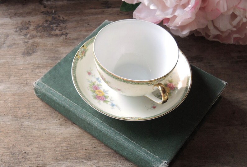 Cottage Style Fine China Hand Painted Tea Cup Saucer Bridesmaid Gifts Ca Noritake Floweree Tea Cup Set Elegant Tea Party 1912