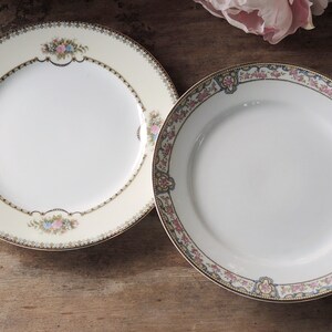 Vintage Inigualado Noritake Ensalada Placas Set de 4, Platos de Almuerzo para Bodas, Reemplazo de China, Fiesta de té nupcial, Regalo de dama de honor imagen 3