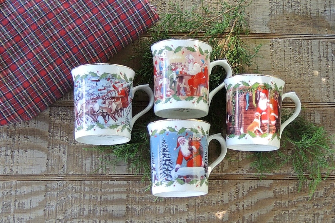 Lenox Christmas Coffee Mug Santa's Holiday Journey - Etsy
