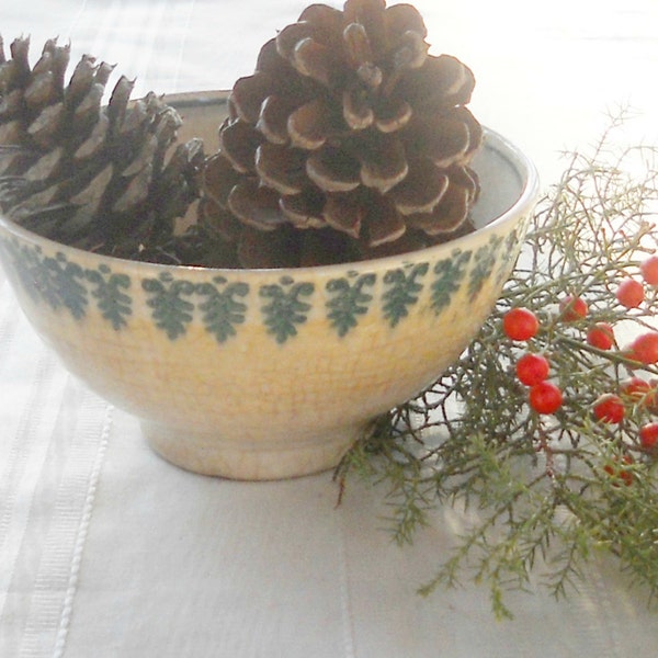 Rustic Vintage Small Serving Bowl, Shabby Romantic Cottage, Rustic Farmhouse, Holiday Decor