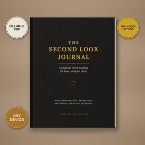 Shadow Work Journal | Trauma-Informed Self-Discovery, Healing (Fillable PDF)