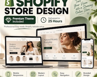 Konfiguracja i projekt sklepu Shopify w 25 godzin + bezpłatny standardowy motyw