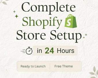 Komplette Shopify-Shop-Einrichtung in 24 Stunden | Kostenloses, konversionsorientiertes Theme inklusive (Digitaler Service)