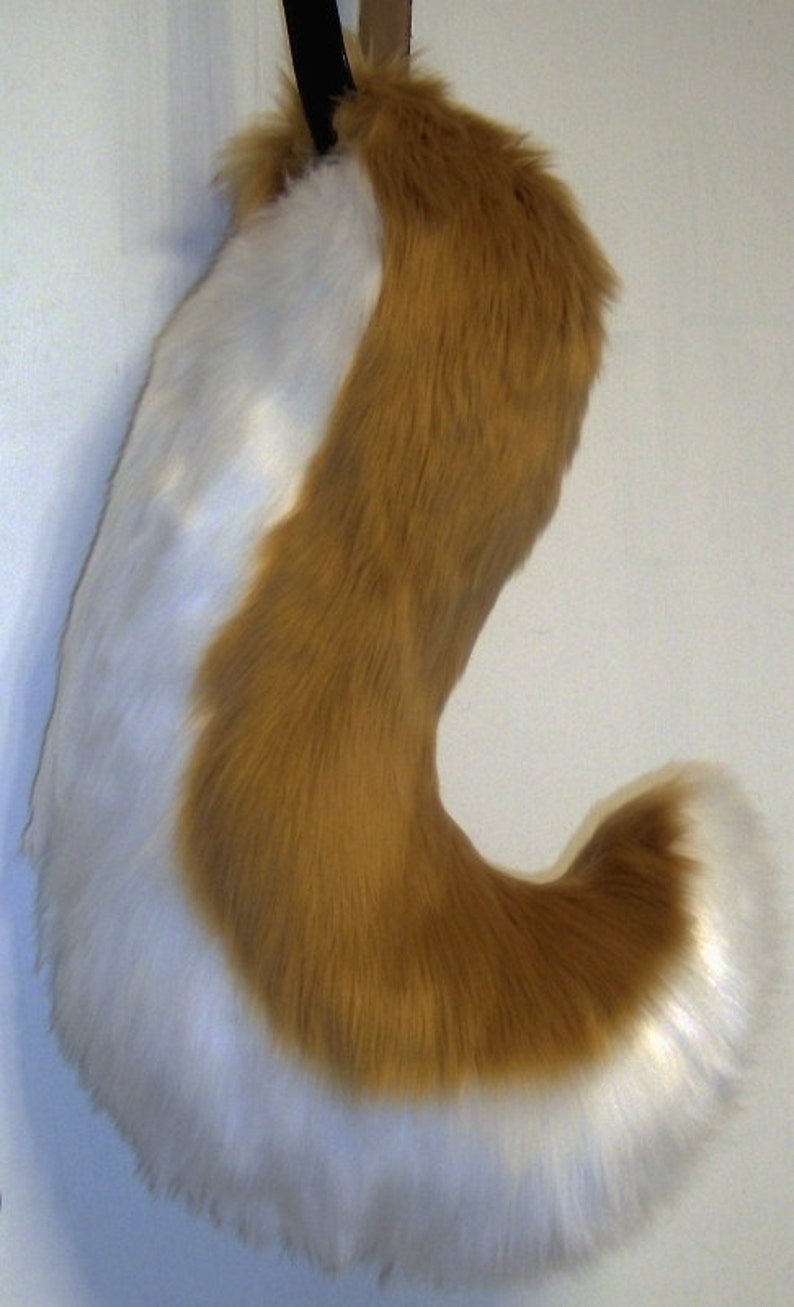 Custom Cosplay Fursuit Tail TwoTone Husky Dog Tail Create Etsy