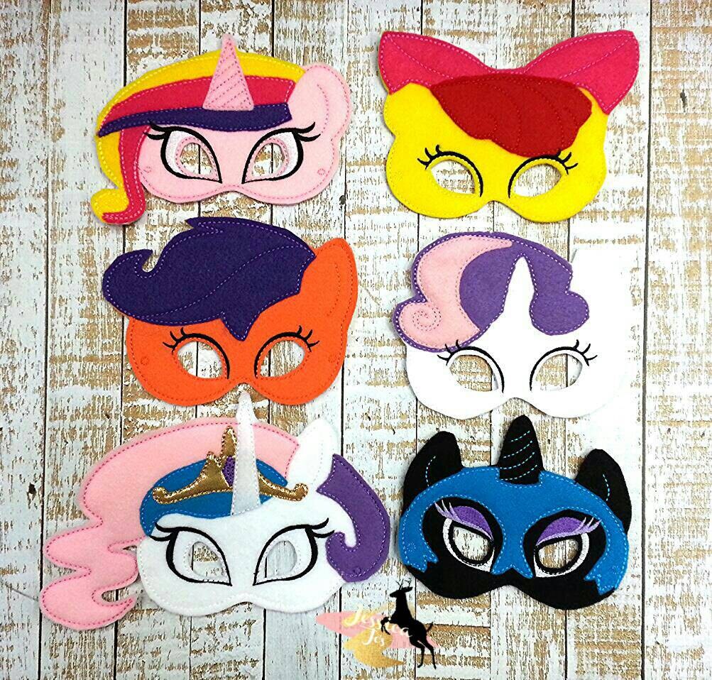 My Little Pony inspired felt Mask MLP Pony Felt Masks | Etsy