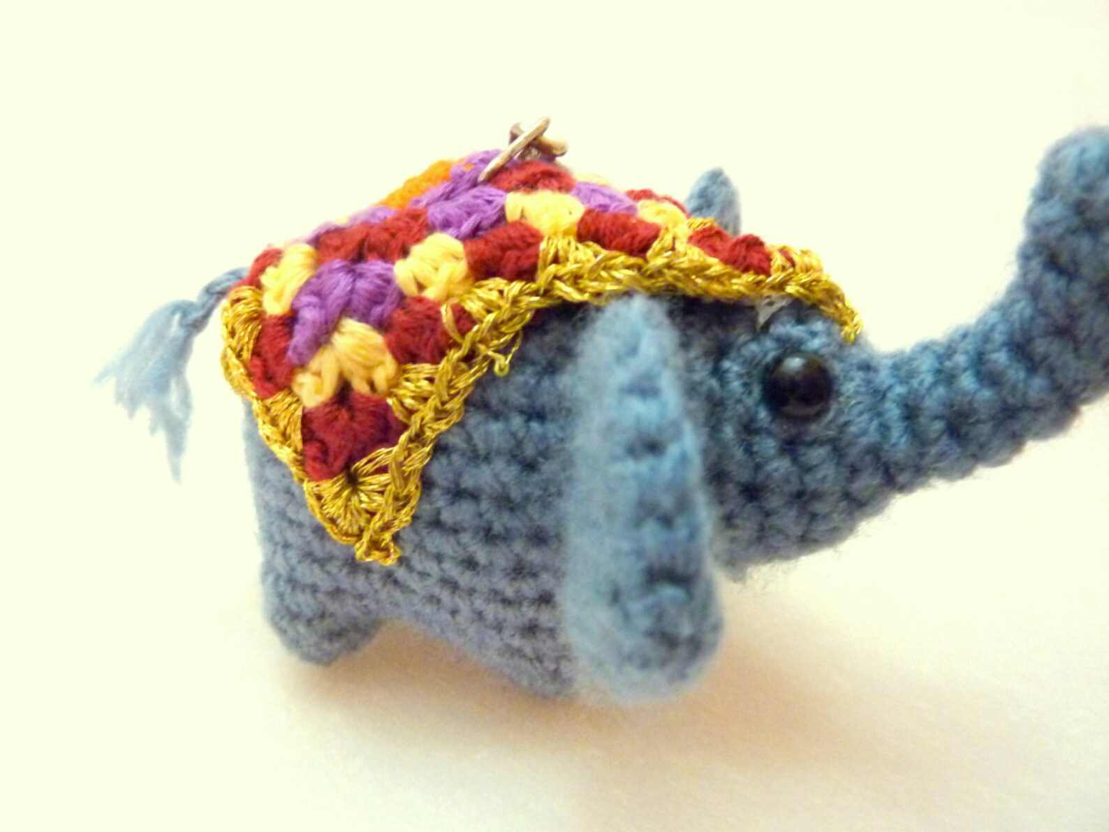 stuffed elephant keychain