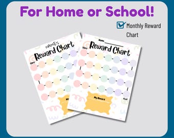Editable Kids Behavior Chart – Reward for Home & School