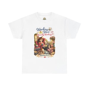Camiseta Cat Coffee | Camiseta divertida para trabalho remoto, presente para quem trabalha em casa