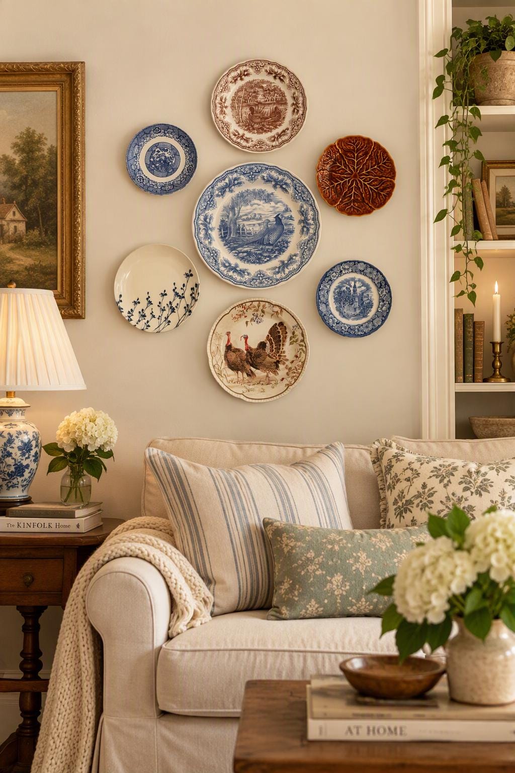 Blue Antique Plates Collection - Etsy