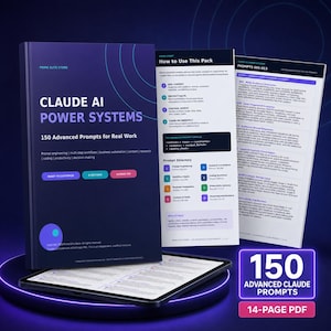 150 avancerade AI-uppmaningar från Claude för företag, kodning och forskning (PDF, DOC)