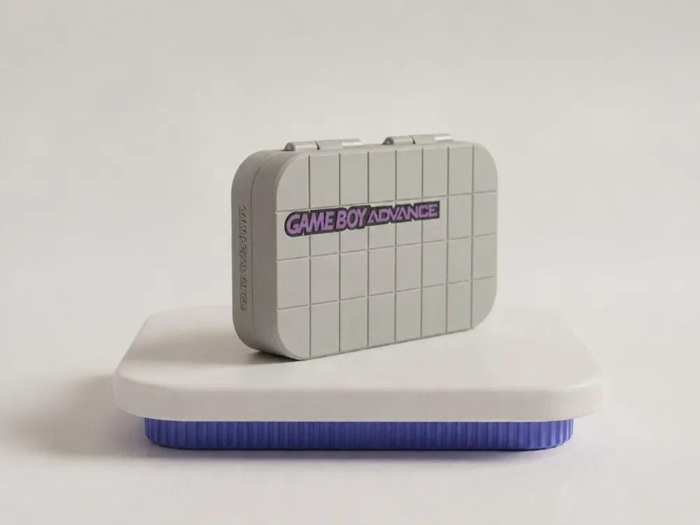Game Boy Advance Storage Case, Retro Magnetic PLA+ Travel Box for Original GBA
