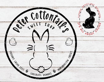 Easter Bunny Rabbit SVG | Easter Bunnies Sign SVg | Peter Cottontail Sign SVG | Digital Download | Cricut Cut File.