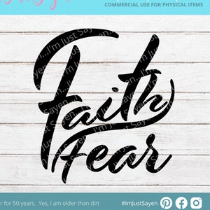 Faith Over Fear SVG | Faith SVG | Jesus Svg | God SVg | Religious Svg | Religion | Bible | Christian Digital Download | Cricut Cut File
