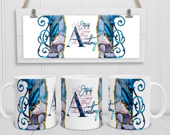 Only Jesus can turn a Mess | Sublimation Design for Mug | Mug Wrap Template | Cricut Mug Press | Full Wrap Mug Digital Download | PNG.