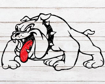 Bulldog | Fresno State Bulldog SVG  -  FSU State Bulldogs - Digital Download | Layered Cricut Cut File.