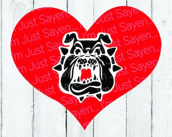 Bulldog - FSU Bulldog SVG - Fresno State Bulldogs Football - Descarga digital Archivo de corte Cricut en capas.
