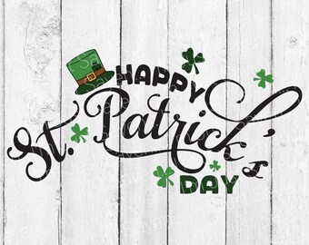 St  Patrick's Day SVG | St  Patty's Day SVg | Shamrock SVg | St Patricks SVg | Glowforge | Door Hanger | Cricut Cut File | Digital Download.