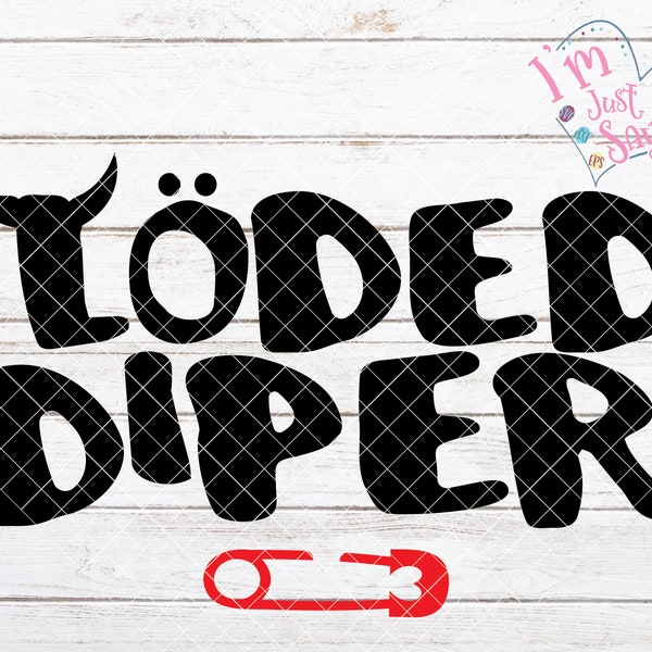 Loded Diper Diary of a Wimpy Kid Book  Gift Digital Download SVG, dxf, eps, jpg, pdf, png, CutFile Cricut Pazzles Silhouette.