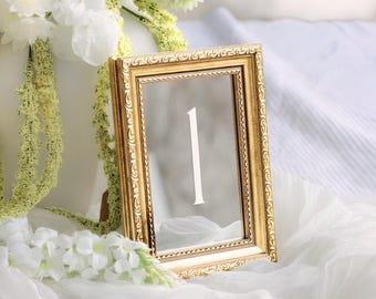 Table Number Mirror Gold Mirrored Table Number Wedding Mirror Signs Elegant Gold Mirror Sign Wedding Reception  Wedding Table Number Ideas