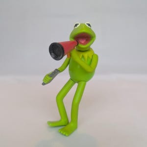 Vintage Kermit the Frog Muppets Take Hollywood Jim Henson Jack the Box Kids Meal Puppet Sesame Street Disney Action Figure Promotional Toy