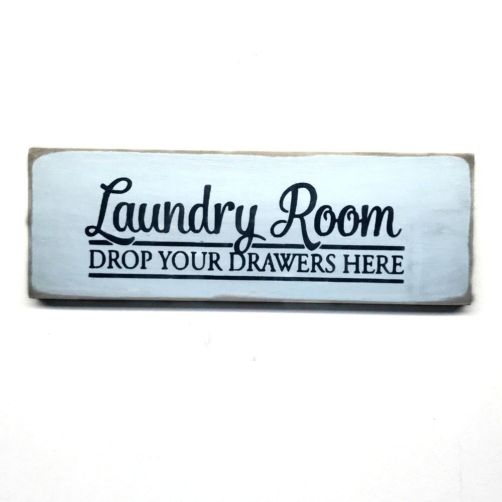 Decoración de la lavandería letreros de madera letreros | Etsy