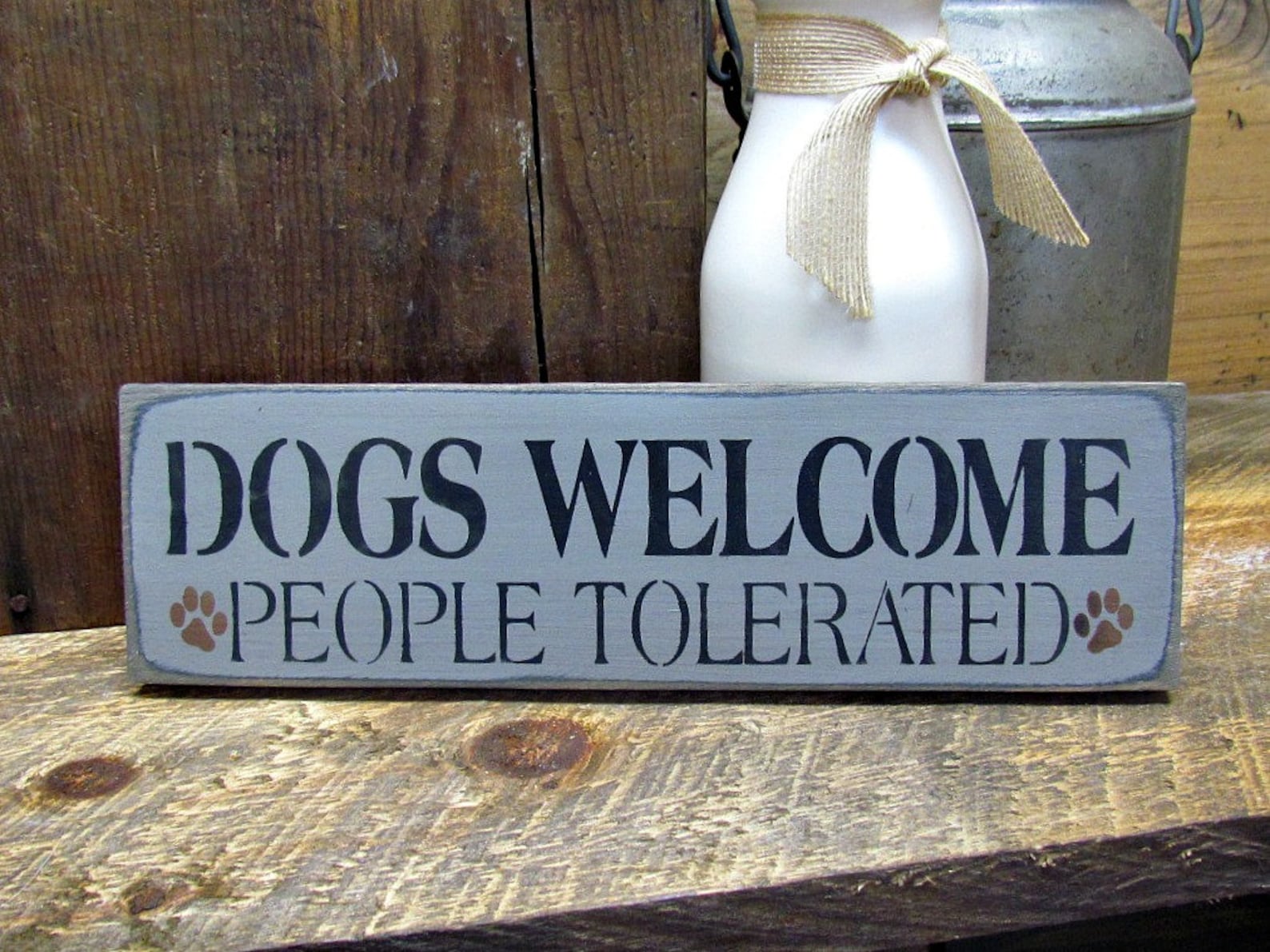 Dog Sign Wooden Dog Sign Wooden Signs Gift for the Etsy