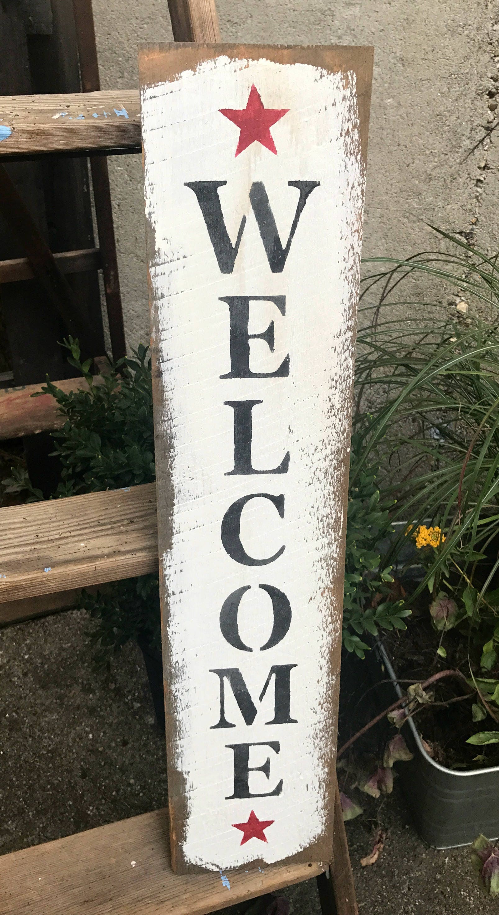 Wood Welcome Sign Front Door Decor Welcome Home Welcome | Etsy