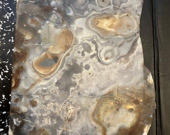天然研磨瑪瑙スラブ鉱物標本装飾石研磨用石材 1.5ポンド