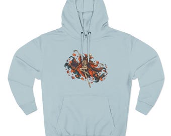 Dancing Skeleton Splash Hoodie | Japanese Warrior Graphic