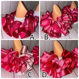 Valentine’s Day Ruffle anklets, anklets, tutu socks, pageant socks, ruffle socks, girls tutu socks, tutu sock, tutu , Vday socks, Valentine