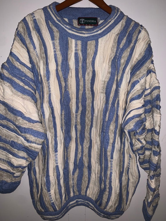 Vintage Men’s Tundra sweater, 90s Coogi style swea
