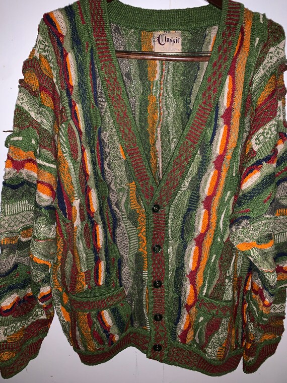 Vintage 90s Coogi Cardigan, Coogi Cardigan, Coogi