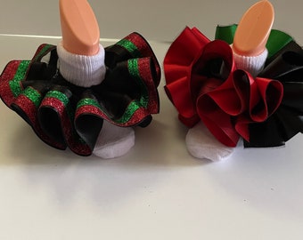 Juneteenth Ruffle anklets,pan African flag, tutu pageant socks, ruffle socks, girls tutu socks, tutu sock , Juneteenth socks, 1865, jubilee