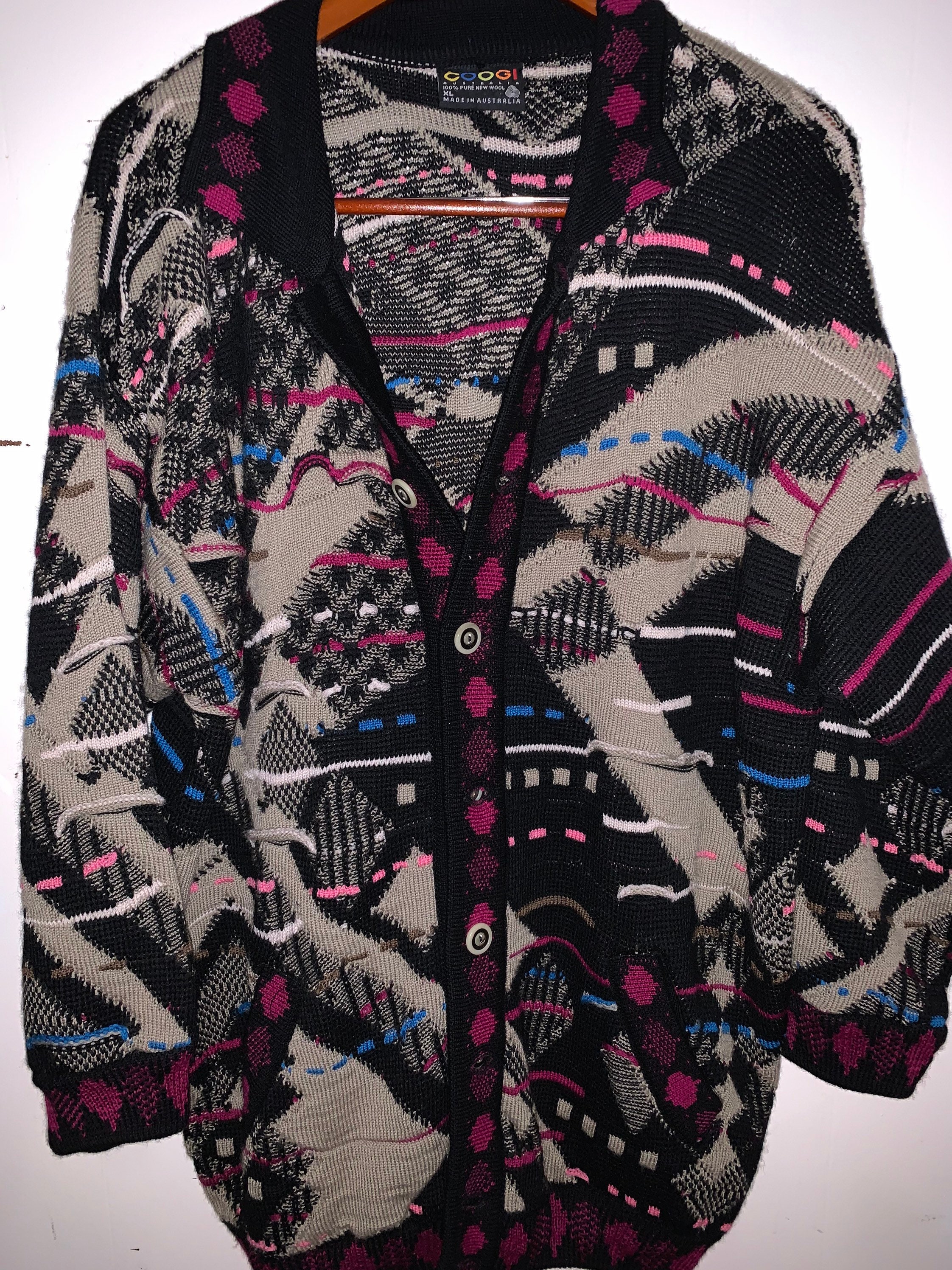 Coogi Cardigan - Etsy