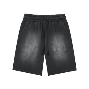 Pantalones cortos lavados con mono y parche rectangular